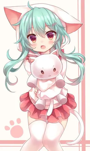 100+ Ảnh Anime Các Cô Gái Ôm Thú Bông Đáng Yêu Siêu Chill