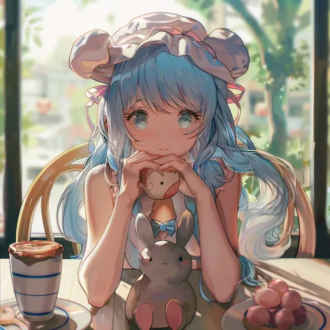 100+ Ảnh Anime Các Cô Gái Ôm Thú Bông Đáng Yêu Siêu Chill
