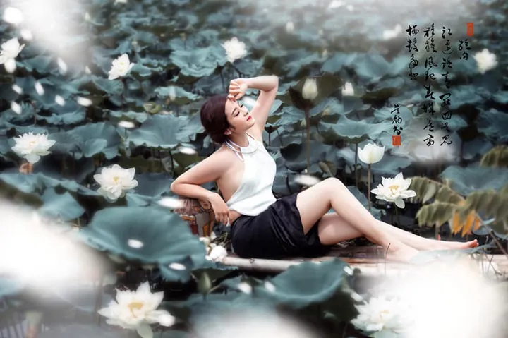 100+ Ảnh Cô Gái Hái Sen Đẹp Nhất, Hình Nền Chụp Sen Tây Hồ Cực Chill