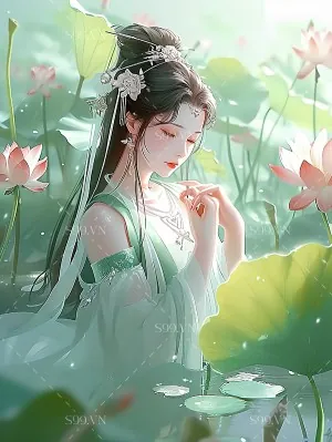 100+ Ảnh Cô Gái Hái Sen Đẹp Nhất, Hình Nền Chụp Sen Tây Hồ Cực Chill