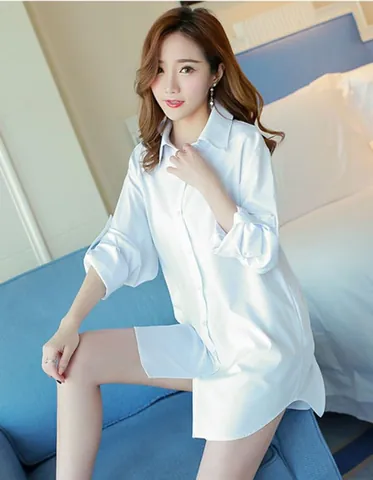 100+ Ảnh Con Gái Mặc Sơ Mi Trắng Rộng 4k, Hình Nền Oversize Đẹp