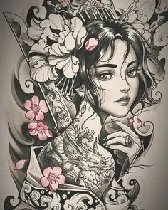 100+ Ảnh Con Gái Xăm Nghệ Thuật Hoạt Hình Cực Chất, 100+ Hình Ảnh Anime Girl Tattoo Đẹp Mê Ly