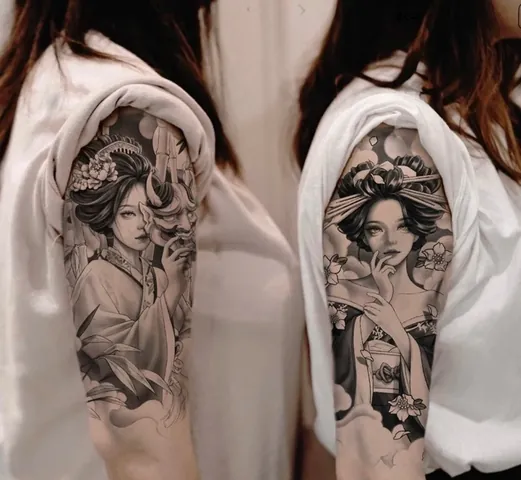 100+ Ảnh Con Gái Xăm Nghệ Thuật Hoạt Hình Cực Chất, 100+ Hình Ảnh Anime Girl Tattoo Đẹp Mê Ly