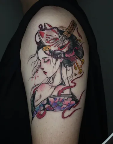 100+ Ảnh Con Gái Xăm Nghệ Thuật Hoạt Hình Cực Chất, 100+ Hình Ảnh Anime Girl Tattoo Đẹp Mê Ly