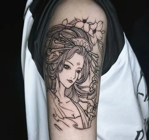 100+ Ảnh Con Gái Xăm Nghệ Thuật Hoạt Hình Cực Chất, 100+ Hình Ảnh Anime Girl Tattoo Đẹp Mê Ly