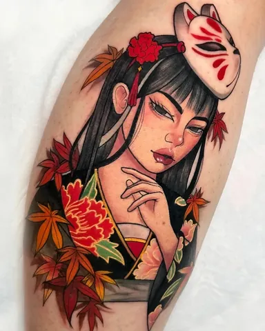 100+ Ảnh Con Gái Xăm Nghệ Thuật Hoạt Hình Cực Chất, 100+ Hình Ảnh Anime Girl Tattoo Đẹp Mê Ly