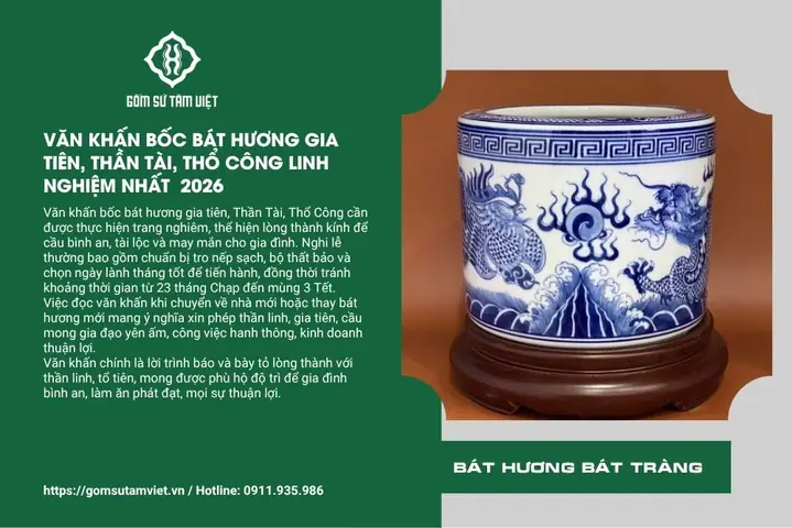 Tổng Hợp Văn Khấn Bốc Bát Hương Thổ Công Chuẩn Nhất: Thủ Tục, Lễ Vật Và Lời Khấn Chi Tiết