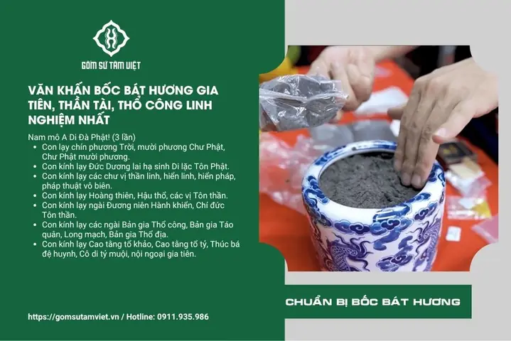 Tổng Hợp Văn Khấn Bốc Bát Hương Thổ Công Chuẩn Nhất: Thủ Tục, Lễ Vật Và Lời Khấn Chi Tiết