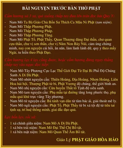 Cách Làm Bài Cúng Cầu Nguyện Trước Bàn Thờ Ông Bà Đúng Phẩm Tính