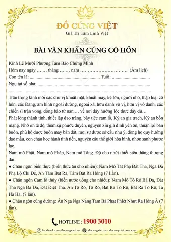 Hướng Dẫn Cúng Cháo Cô Hồn Đầy Đủ Nhất: Văn Khấn, Mâm Cúng Chuẩn Và Cách Thực Hiện Chi Tiết Tại Nhà