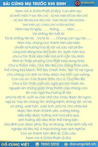 Hướng Dẫn Cúng Mụ Trước Sinh (cúng Đơm) Chuẩn Nghi Lễ: Lễ Vật, Văn Khấn Khấn Cầu Mẹ Tròn Con Vuông Hướng Dẫn Cúng Mụ Trước Sinh (cúng Đơm) Chuẩn Nghi Lễ: Lễ Vật, Văn Khấn Khấn Cầu Mẹ Tròn Con Vuông