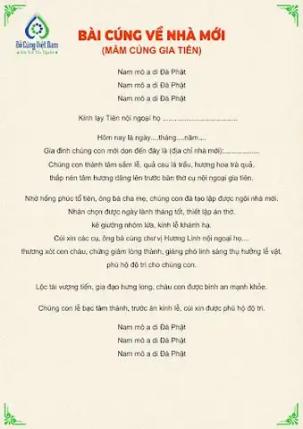 Mẫu Văn Khấn Cúng Chuyển Nhà Ngắn Gọn, Đơn Giản Chuẩn Phục Truyền Thống (kèm Mâm Cúng & Thứ Tự Lễ)