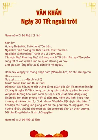 Văn Khấn Đêm 30 Tết Đầy Đủ: Bài Cúng Chiều 30 (tất Niên) & Giao Thừa Trong Nhà, Ngoài Trời Chuẩn Nhất