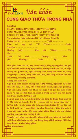Bài Văn Khấn Cúng Đón Giao Thừa Năm Canh Tý Chuẩn Nhất Trong Nhà Và Ngoài Trời
