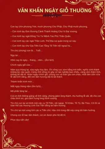Bài Cúng Giỗ Hết Tang Mẹ (đại Tường): Văn Khấn Chuẩn Cổ Truyền, Lễ Vật & Nghi Thức Mân Tang Chi Tiết