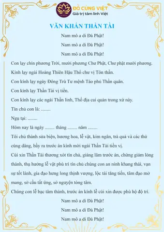 Bài Cúng Nhập Tượng Thần Tài Chuẩn Truyền Thống & Cách Làm Lễ Hô Thần Đầy Đủ