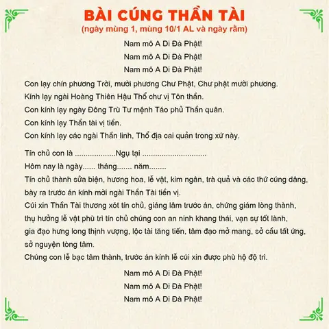 Bài Cúng Nhập Tượng Thần Tài Chuẩn Truyền Thống & Cách Làm Lễ Hô Thần Đầy Đủ