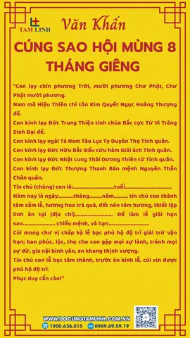 Bài Cúng Mùng 8 Tháng 1: Văn Khấn Cúng Sao Giải Hạn Chuẩn & Cách Cúng Đúng Cách Bài Cúng Mùng 8 Tháng 1: Văn Khấn Cúng Sao Giải Hạn Chuẩn & Cách Cúng Đúng Cách