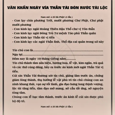 Văn Khấn Và Cách Cúng Ngày 10 Tháng 10 Âm Lịch: Lễ Vật, Thứ Tự, Giờ Tốt Chuẩn Nhất
