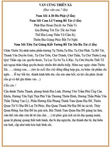 Cách Thực Hành Bài Cúng Ngày Thiên Xá Chuẩn Nghĩa Như Thế Nào?