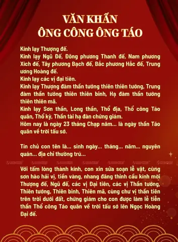 Bài Cúng Ông Công Ông Táo Chuẩn Nhất: Văn Khấn Đầy Đủ, Lễ Vật Và Quy Trình Chi Tiết