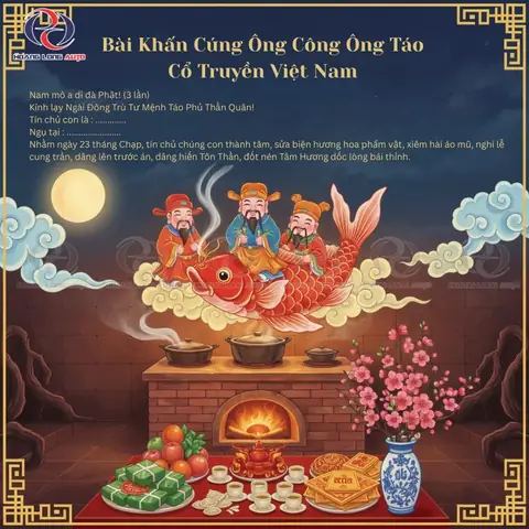 Bài Cúng Ông Công Ông Táo Chuẩn Nhất: Văn Khấn Đầy Đủ, Lễ Vật Và Quy Trình Chi Tiết
