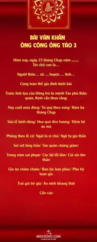 Văn Khấn Cúng Ông Táo Ngày Mùng 1 Chuẩn Nhất: Full Văn Bản, Cách Cúng Và Lễ Vật Chi Tiết