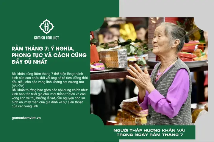 Bài Cúng Rằm Tháng 7 Tại Phòng Làm Việc: Văn Khấn Chuẩn Và Cách Bày Mâm Lễ Đầy Đủ