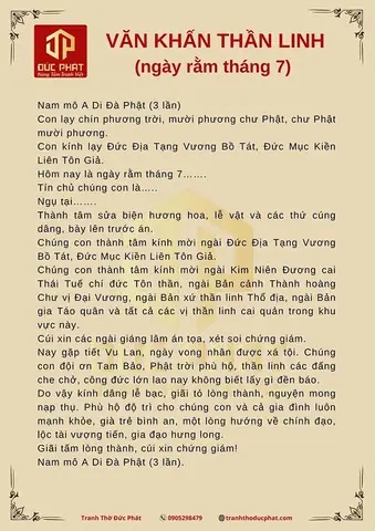 Tổng Hợp Bài Cúng Rằm Tháng 7 Ngắn Gọn, Dễ Đọc, Chuẩn Nghi Thức Cho Gia Tiên, Phật Và Cô Hồn