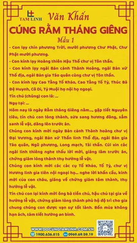 Tổng Hợp Bài Văn Khấn Cúng Rằm Tháng Giêng Chuẩn Và Đầy Đủ Cho Mọi Trường Hợp