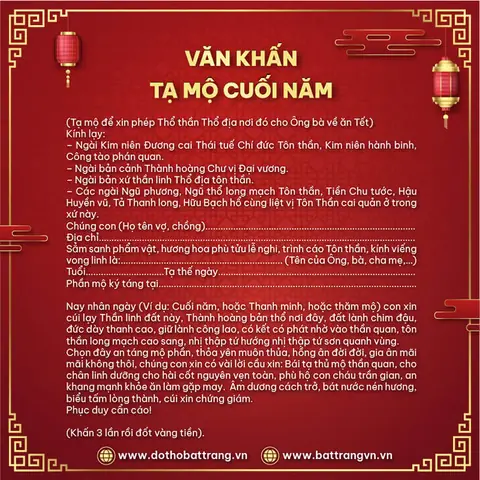 Bài Cúng Tạ Mộ Chuẩn Nhất: Văn Khấn, Lễ Vật, Thứ Tự Lễ Thông Thường