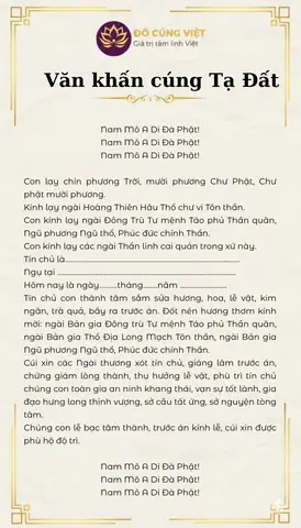 Bài Cúng Tạ Thần Linh Thổ Công: Văn Khấn Chuẩn - Ý Nghĩa - Thứ Tự Lễ Bái Chi Tiết Nhất