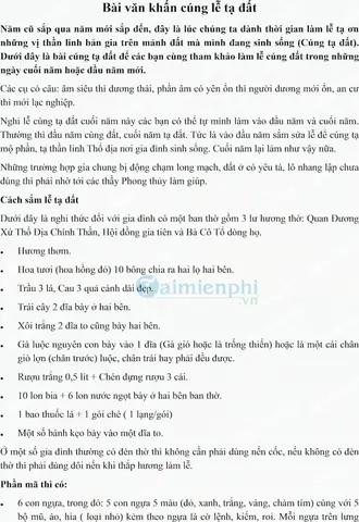 Bài Cúng Tạ Thần Linh Thổ Công: Văn Khấn Chuẩn - Ý Nghĩa - Thứ Tự Lễ Bái Chi Tiết Nhất