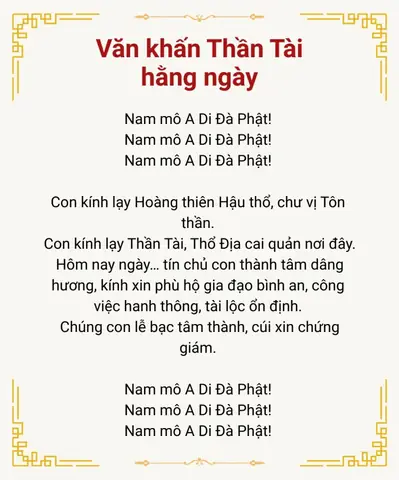 Cúng Thần Tài Ngày Mở Hàng: Lễ Văn Khấn Chính Xác Theo Phong Tục Người Việt