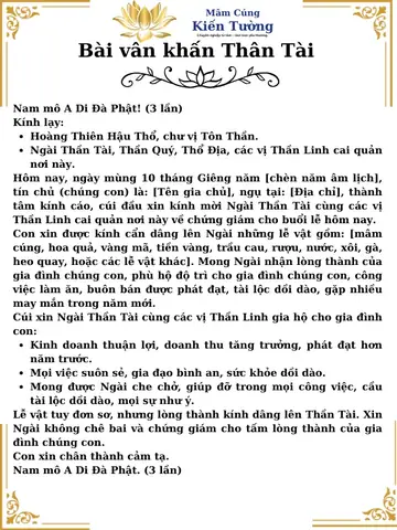 Tuyển Tập Bài Văn Khấn Ngày 1 Và Ngày Rằm Hay, Chuẩn Nhất (tuvilyso)