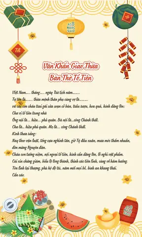 Hướng Dẫn Cúng Giao Thừa Chuẩn Phong Tục Từ A-z: Nghi Thức, Mâm Lễ, Văn Khấn Năm 2026