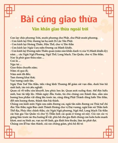 Hướng Dẫn Cách Đọc Sớ Cúng Giao Thừa Chuẩn Nhất: Văn Khấn Trong Nhà, Ngoài Trời & Nghi Thức Năm 2026 (bính Ngọ)