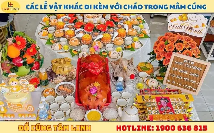 Cháo Cúng Đầy Tháng Là Cháo Gì? Tìm Hiểu Loại Cháo Truyền Thống Không Thể Thiếu Trong Lễ Cúng Cháo Cúng Đầy Tháng Là Cháo Gì? Tìm Hiểu Loại Cháo Truyền Thống Không Thể Thiếu Trong Lễ Cúng