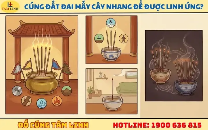 Cúng Đất Đai Mấy Cây Nhang: Lẽ Nhất Nên Thắp 3 Hay 5 Cây?