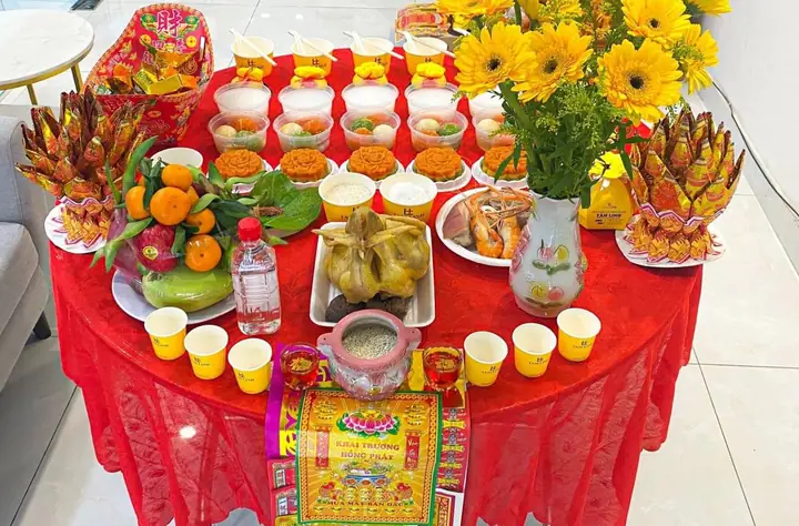 Hướng Dẫn Cúng Khai Trương Người Hoa: Mâm Cúng Đầy Đủ, Văn Khấn Chuẩn Và Quy Trình Chi Tiết