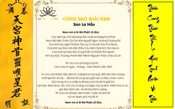 Cách Cúng Sao La Hầu 2027 Đúng Thời Gian, Hướng Vị Trí Và Văn Khấn Chi Tiết Cho 12 Con Giáp Cách Cúng Sao La Hầu 2027 Đúng Thời Gian, Hướng Vị Trí Và Văn Khấn Chi Tiết Cho 12 Con Giáp