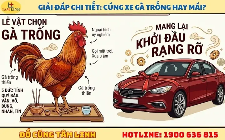 Nên Cúng Xe Gà Trống Hay Gà Mái? Giải Đáp Chi Tiết Theo Phong Tục & Cách Chọn Gà Cúng Chuẩn Nên Cúng Xe Gà Trống Hay Gà Mái? Giải Đáp Chi Tiết Theo Phong Tục & Cách Chọn Gà Cúng Chuẩn