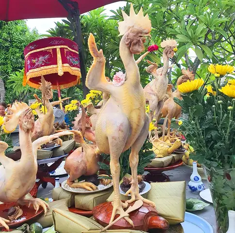 Cách Làm Gà Bay Cúng Rằm Tháng Giêng Đẹp, Chuẩn Kỹ Thuật: Bí Quyết Tạo Dáng Cưỡi Hạc, Cưỡi Rùa Từ A-z