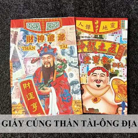 Bộ Giấy Cúng Thần Tài Thổ Địa Đầy Đủ: Cách Chọn Mua Bộ Đầy Đủ Chuẩn Loại, Thành Phần Chi Tiết & Hướng Dẫn Cúng Chuẩn Lễ Tết