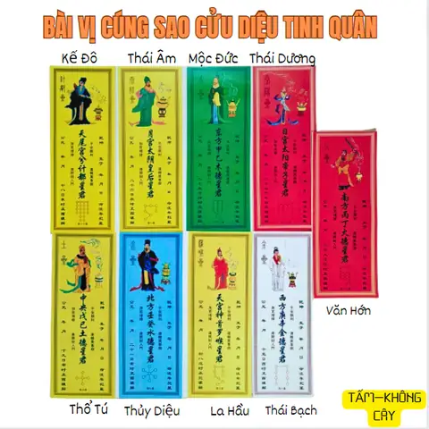 Tổng Hợp 9 Mẫu Bài Vị Cúng Sao Giải Hạn: Hình Ảnh, Văn Bản Chữ Nho - Quốc Ngữ, Màu Sắc & Cách Đặt Đúng Chuẩn