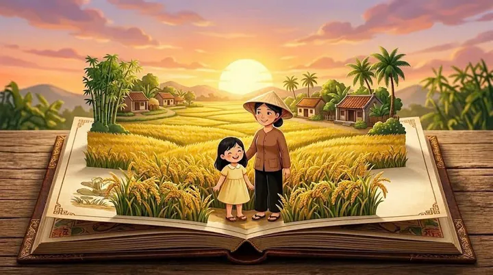 100+ Hình Ảnh Cô Gái Quay Lưng Hạt Gạo Làng Ta Full Hd Chill