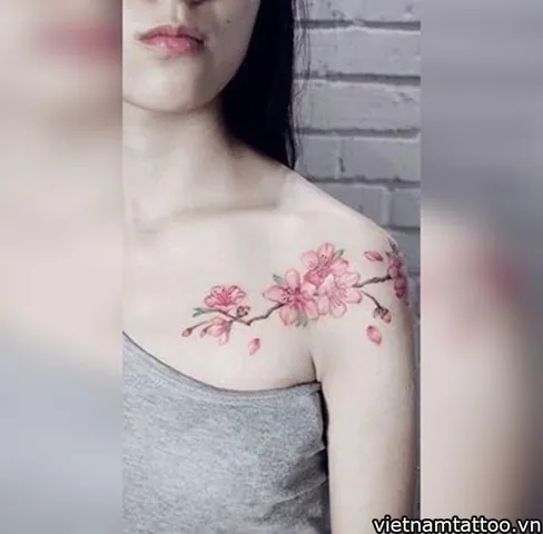 100+ Hình Ảnh Xăm Cô Gái Hoa Anh Đào Đẹp Lung Linh, Cực Chất