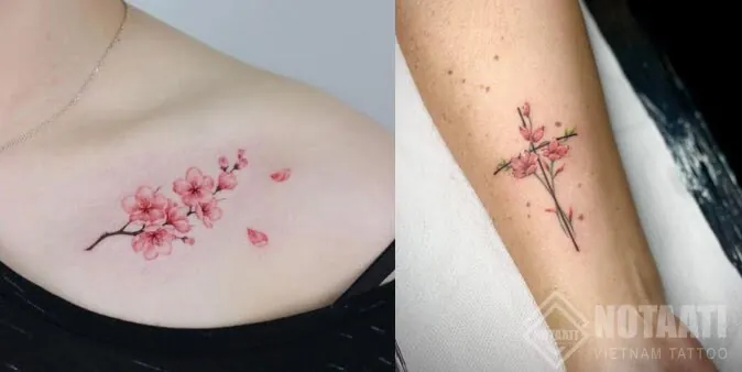 100+ Hình Ảnh Xăm Cô Gái Hoa Anh Đào Đẹp Lung Linh, Cực Chất