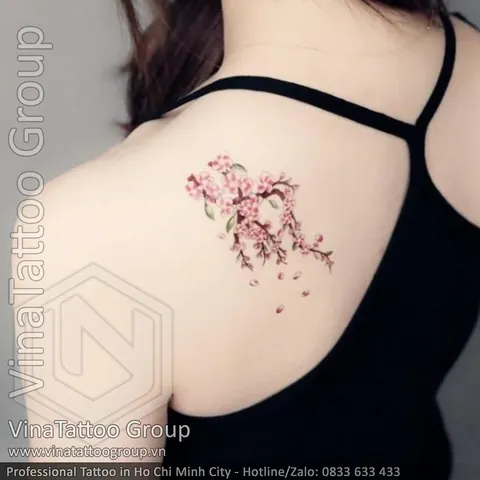 100+ Hình Ảnh Xăm Cô Gái Hoa Anh Đào Đẹp Lung Linh, Cực Chất