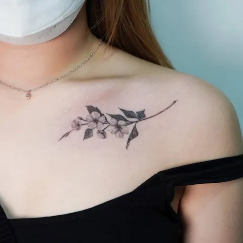 100+ Hình Ảnh Xăm Cô Gái Hoa Anh Đào Đẹp Lung Linh, Cực Chất